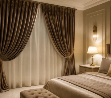 Velvet curtains 360x320